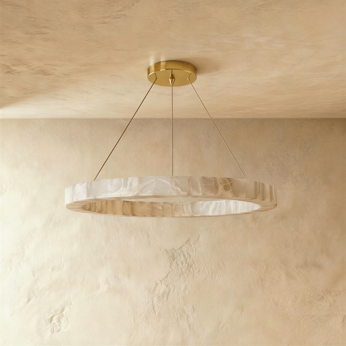 Ostena Alabaster Ring Chandelier